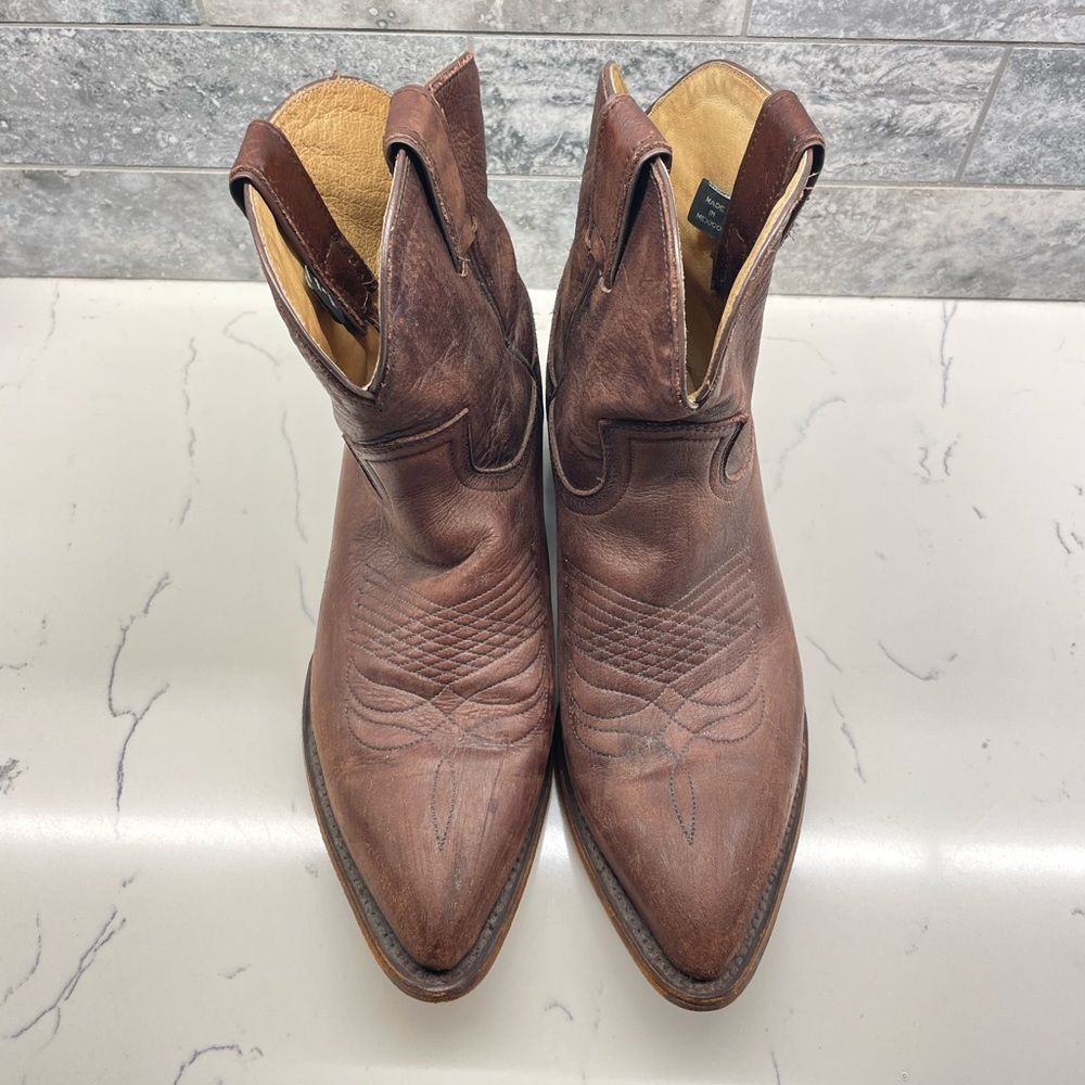 Frye Boots Billy Short Leather Western Cowgirl 7.5 Women